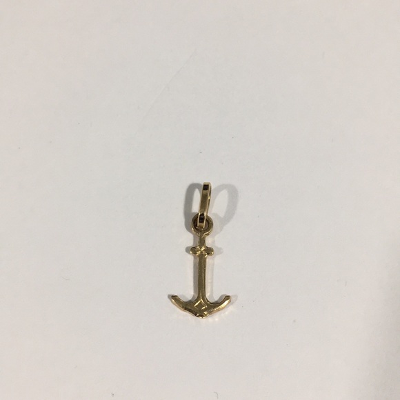 18k Yellow Gold Anchor ⚓️ Charm - Picture 1 of 4